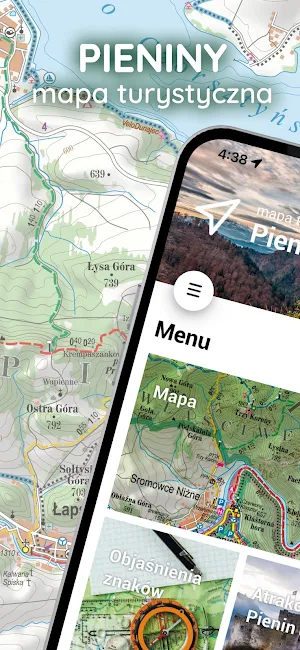 Pieniny – mapa turystyczna Screenshot 0