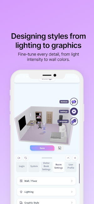 Uniroom – connected 3D rooms Screenshot 3