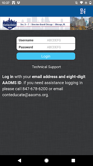 AAOMS Events Screenshot 2