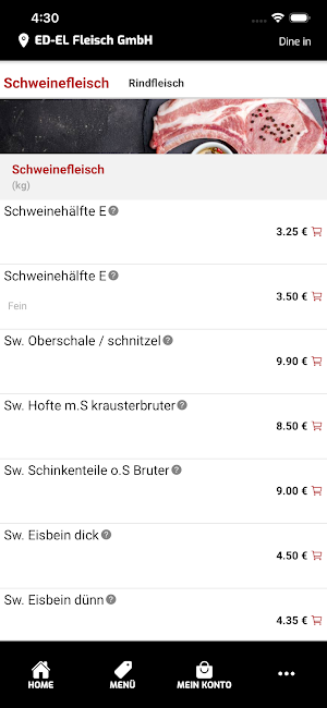 ED-EL Fleisch Screenshot 2