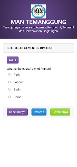 EXAM MAN TEMANGGUNG Screenshot 1