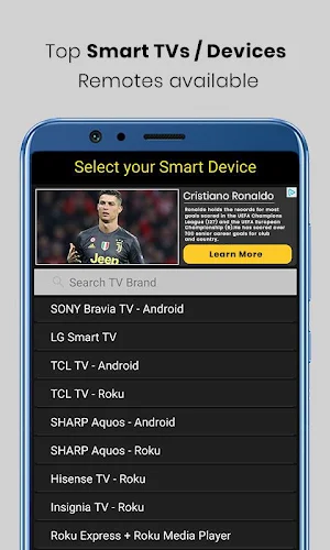 Smart TV's Remote Control Screenshot 2