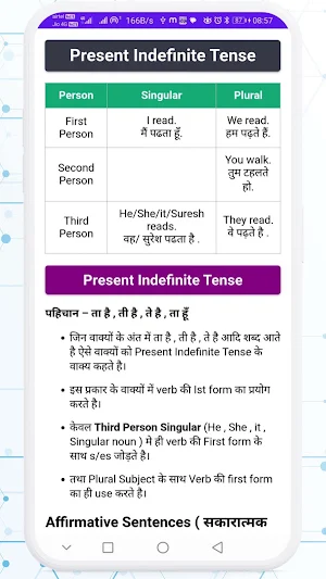 Tense in Hindi and English Screenshot 3
