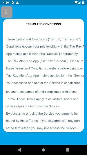 The Rav Alon App Screenshot 2