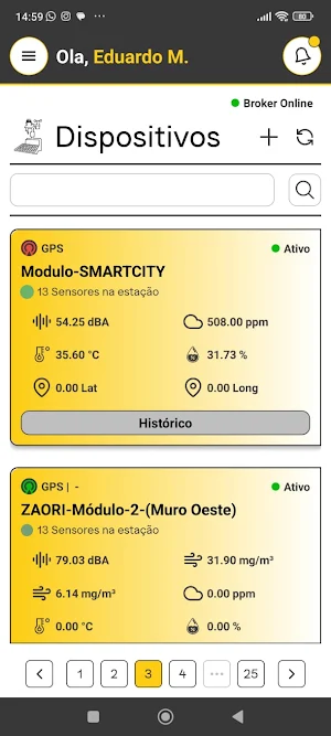 Cliza: Dados sensoriais Screenshot 1