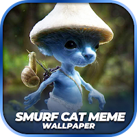 Smurf Cat Meme Wallpaper 4K