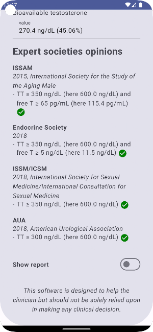 Better Testosterone Calculator Screenshot 2