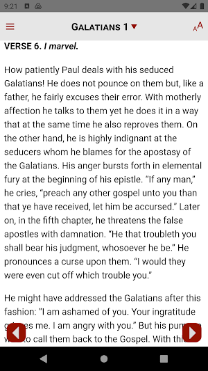 Luther's Commentary: Galatians Screenshot 1