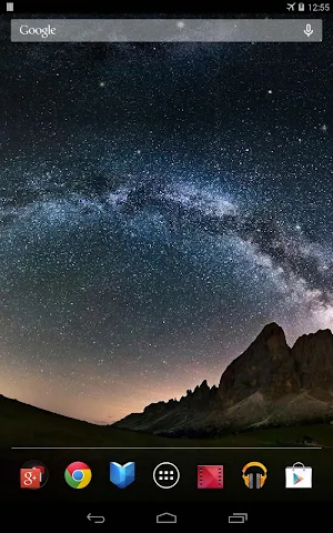 Night Sky Live Wallpaper Screenshot 3