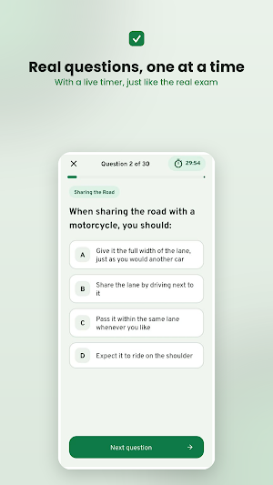 US DMV Permit Test Screenshot 2