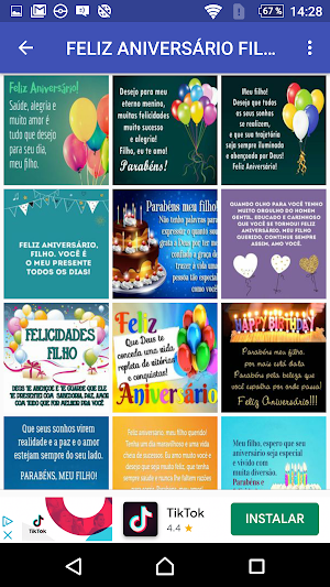 MEU FILHO DESEJA-LHE O MELHOR NO SEU ANIVERSÁRIO Screenshot 2