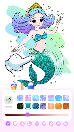 Cute Princess Coloring Game Screenshot 1