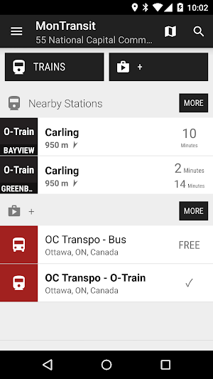 Ottawa OC Transpo Train - Mon… Screenshot 0
