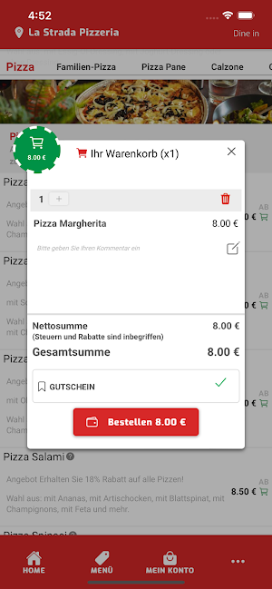 La Strada Pizzeria Stolberg Screenshot 3