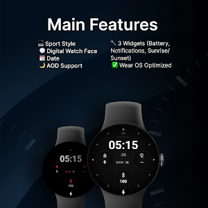 Sport Digital - watch face Screenshot 1