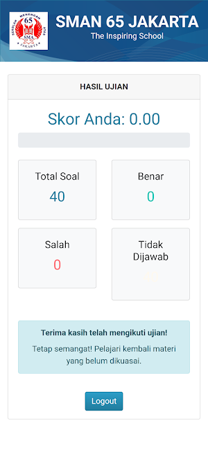 EXAM SMAN 65 JAKARTA Screenshot 2