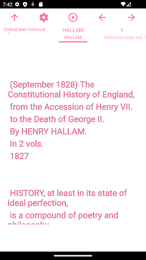 Book: Critical and Historical Screenshot 0