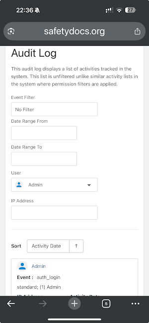 SafetyDocs Screenshot 1