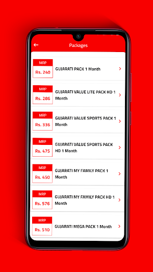 Digital TV Channels and Package Details Screenshot 3