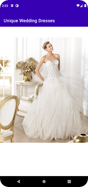 Unique Wedding Dresses Screenshot 1
