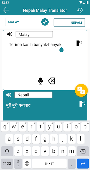 Malay Nepali Translator Screenshot 3