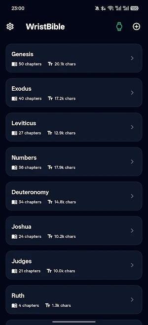 WristBible: Bible for Garmin Screenshot 0