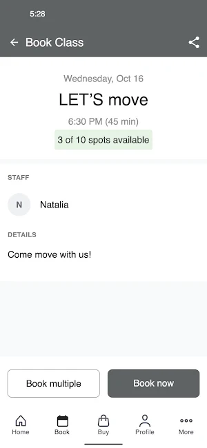 401/move Fitness Studio Screenshot 2