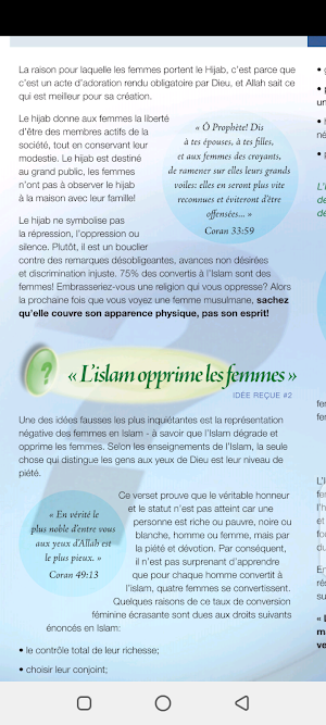 Brochure: idées fausses islam Screenshot 0