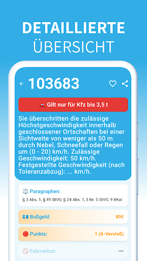 Tatbestandskatalog Screenshot 2