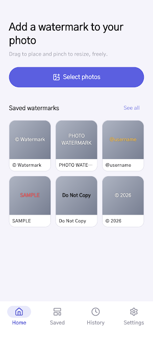 Photo Watermark: Logo & Text Screenshot 0