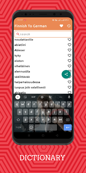 Finnish To German Dictionary Screenshot 1