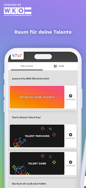WKOÖ Talent Space Screenshot 0