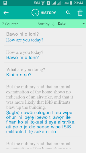 Yoruba English Translator Screenshot 3