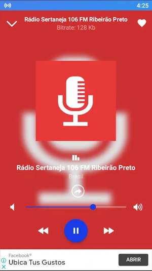 Sertaneja rádio 106 fm ribeirão preto Screenshot 2