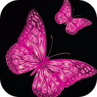 pink butterfly wallpaper