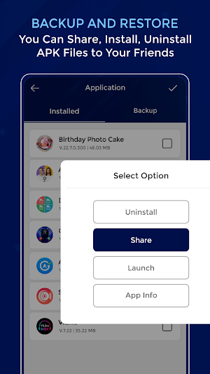 Fast Backup and Restore - App, Contact & Calendar Screenshot 2
