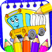 Vehicle Drawing and Coloring Book