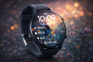 Floral Butterfly Watch Face Screenshot 0