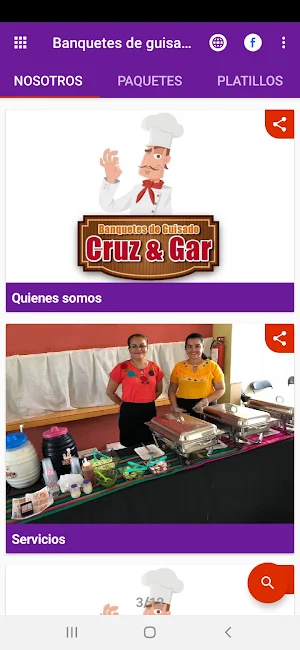 Banquetes de guisos Cruz & Gar Screenshot 0