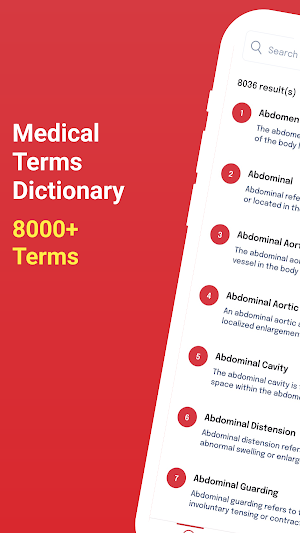 Medical Terms Dictionary Screenshot 0
