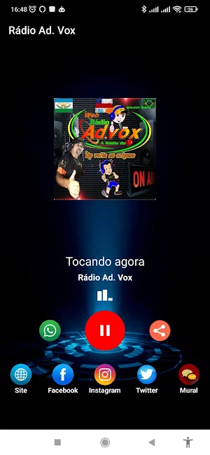 Rádio Ad. Vox Screenshot 2