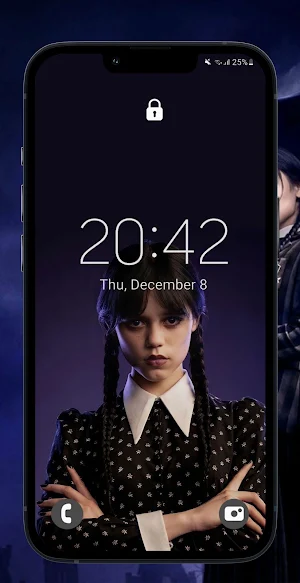 Wednesday Addams Wallpaper Screenshot 2