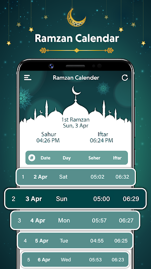 Ramadan Calendar Dua & Hadith Screenshot 2