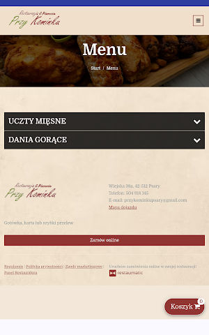 Restauracja przy Kominku Psary Screenshot 2