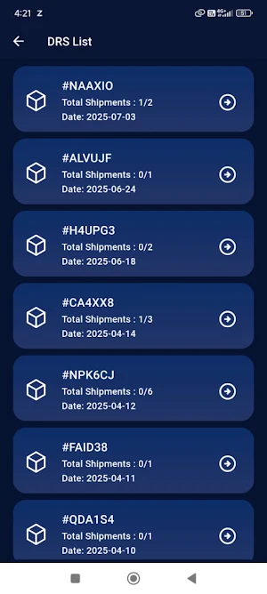 Al-zahrani logistics App Screenshot 1