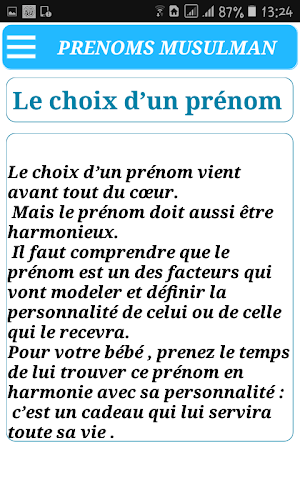 Prénoms Musulmans Screenshot 3