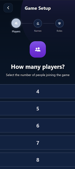 Mafia Game App Screenshot 1