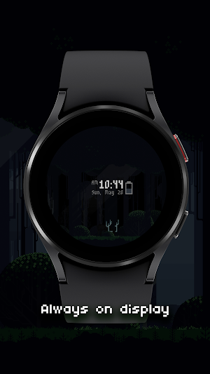 Pixel Art Forest Watch Face Screenshot 2