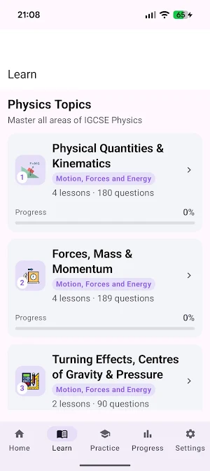 IGCSE Past Papers & Quizzes Screenshot 1