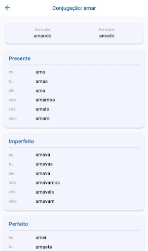 Portuguese Dictionary Screenshot 1